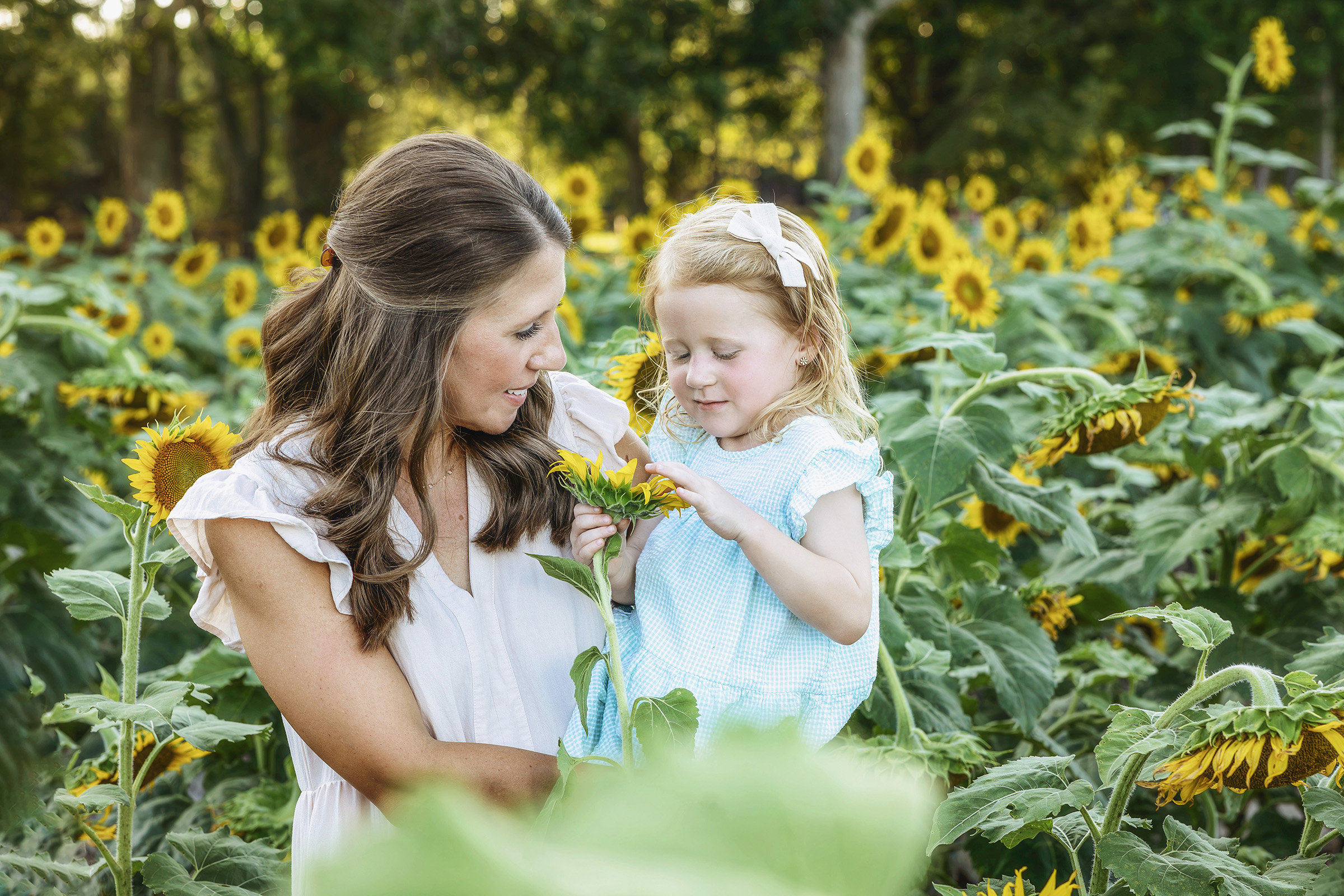 Mother holding her child